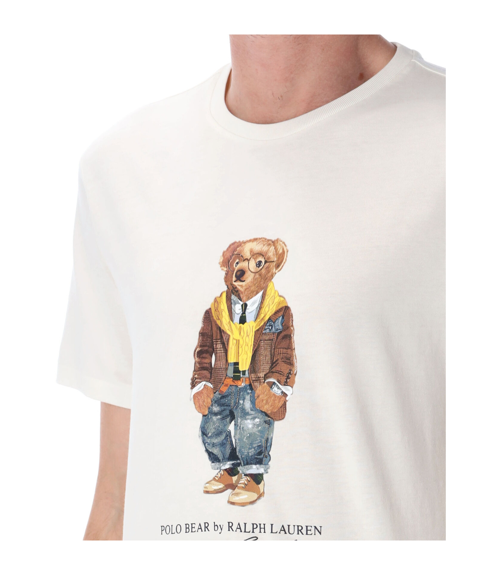 Polo Ralph Lauren Polo Bear T-shirt Custom Slim-fit In White