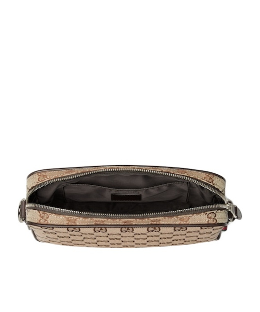 Gucci Gg Canvas Small Crossbody Bag In Neutral