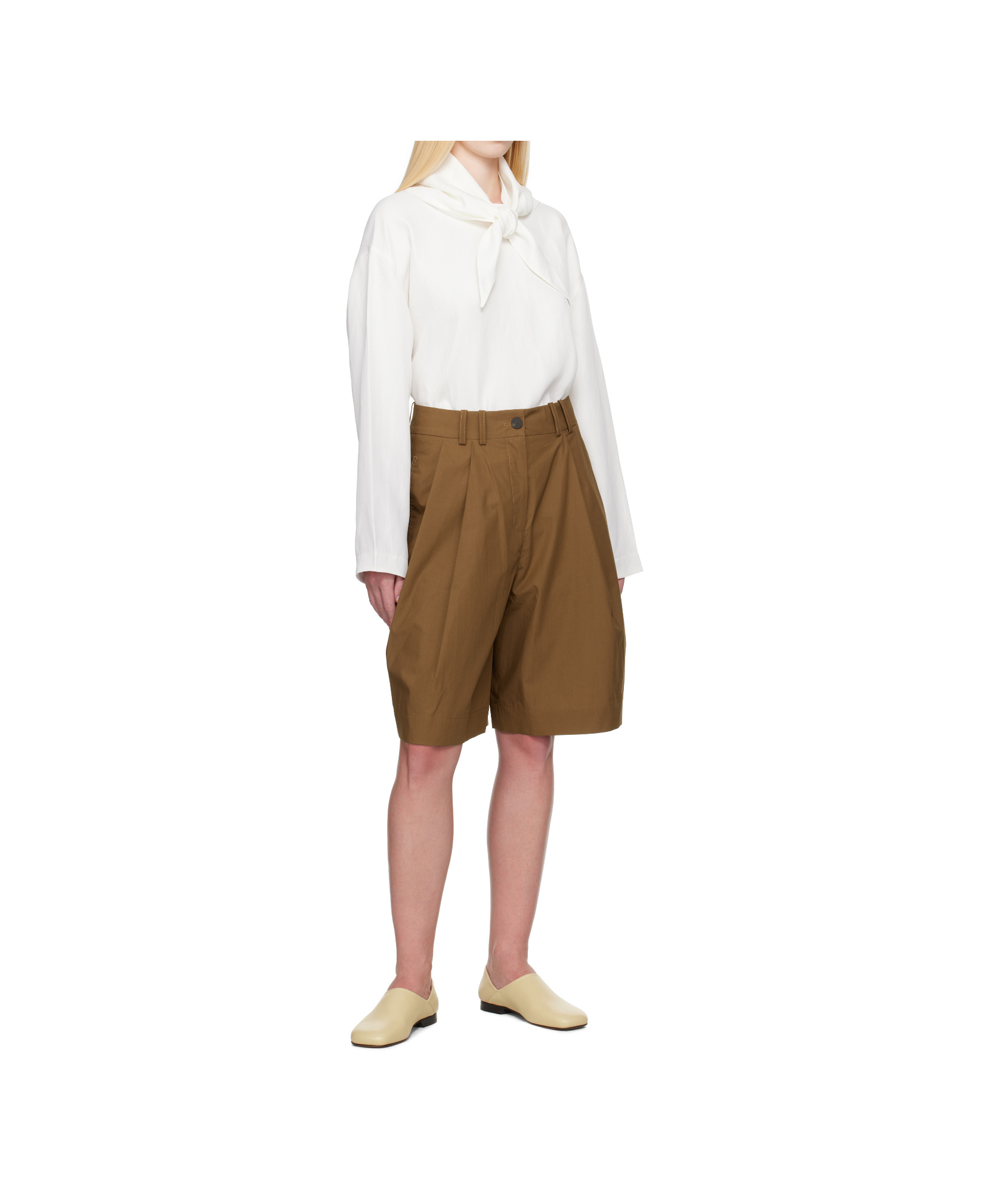 Studio Nicholson Tan Cito Shorts