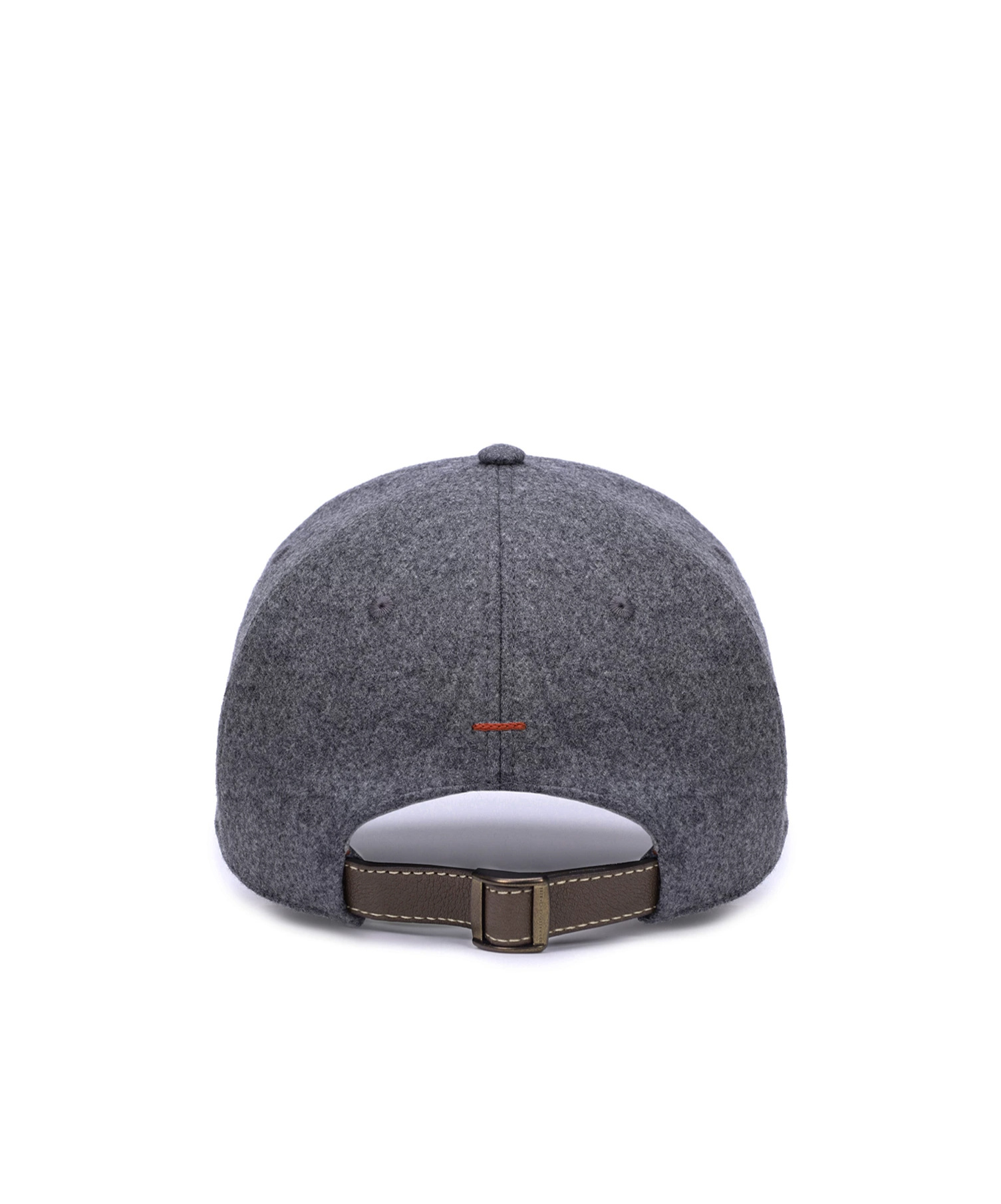 Brunello Cucinelli Embroidered Wool Cap In Gray