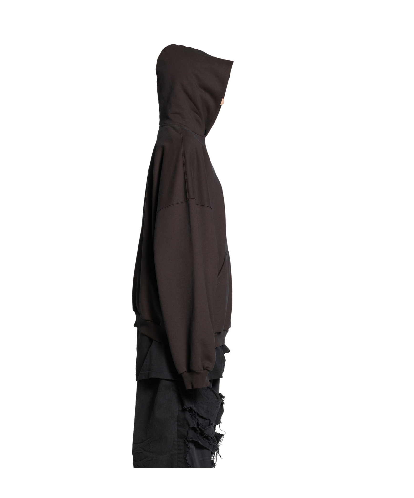 Balenciaga Women's Hoodie Over Beverly Hills Black | Size 2 | 739024tqvs7 In Brown