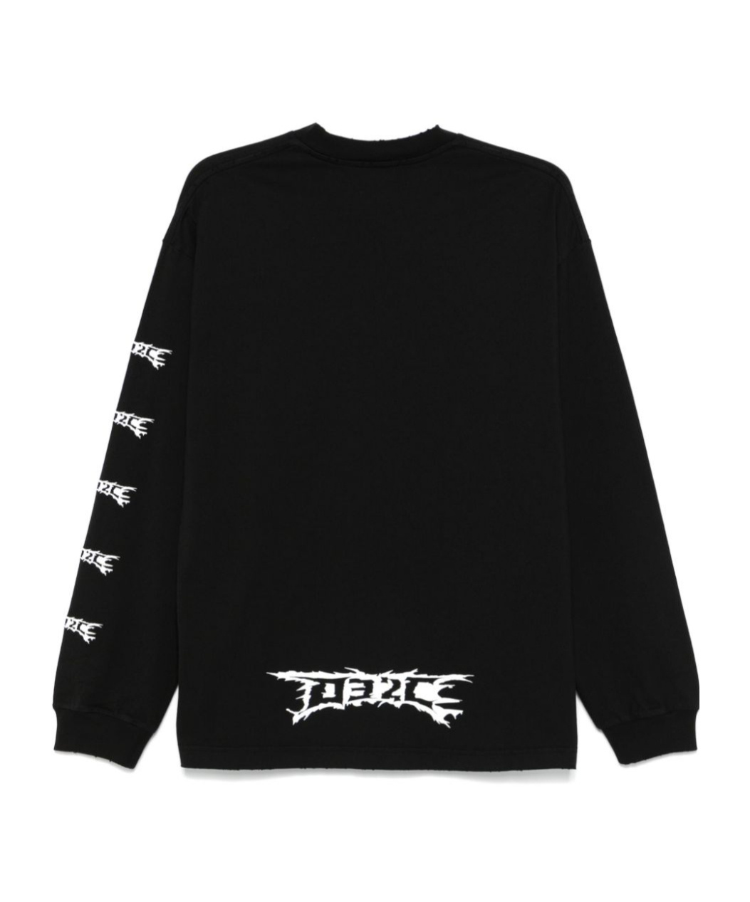032c Black Nerve Shatter Long Sleeve T-shirt In Black