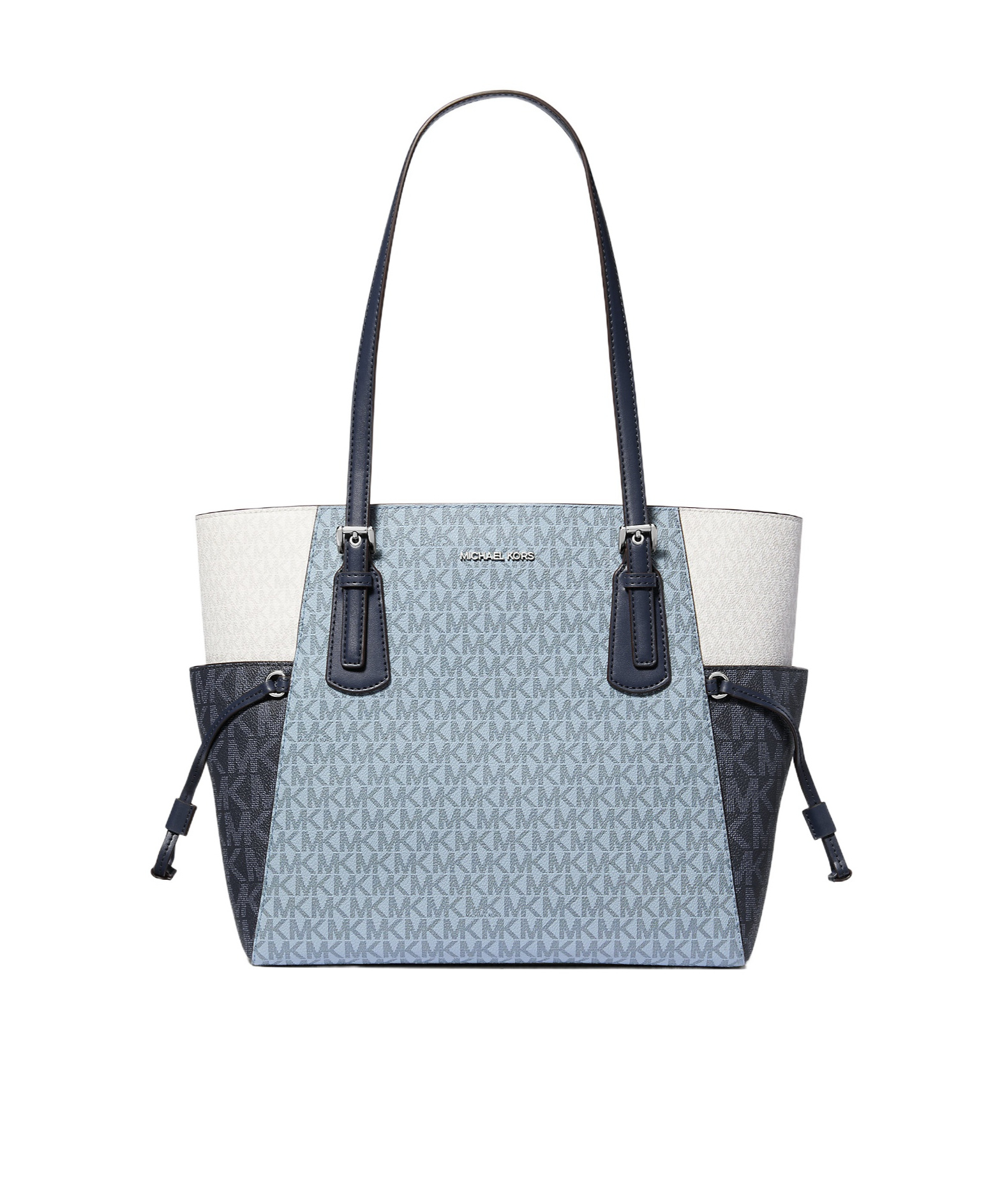 Michael Kors Voyager Large Color-block Signature Logo Tote Bag