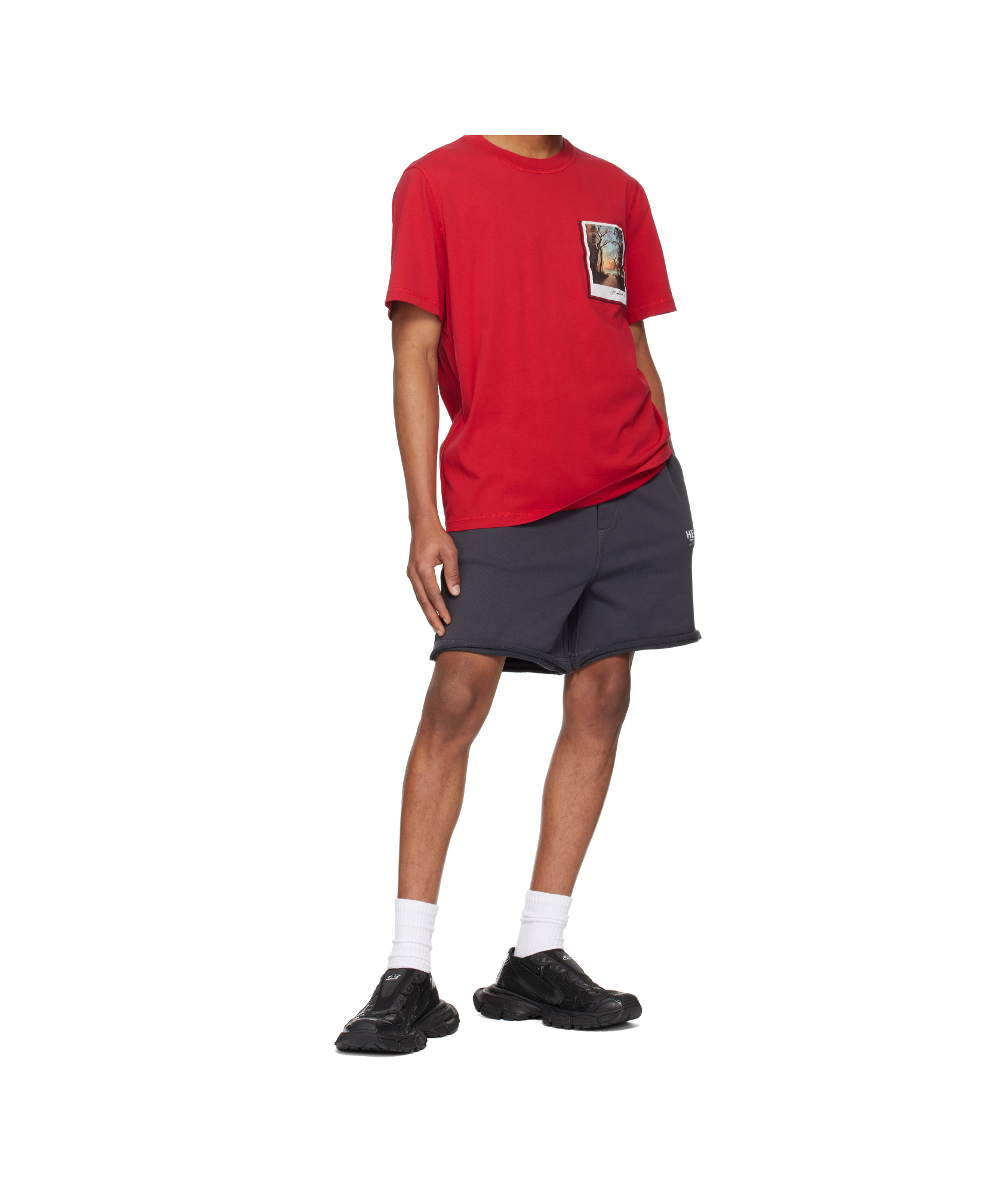 Helmut Lang Short-sleeved T-shirt In Red