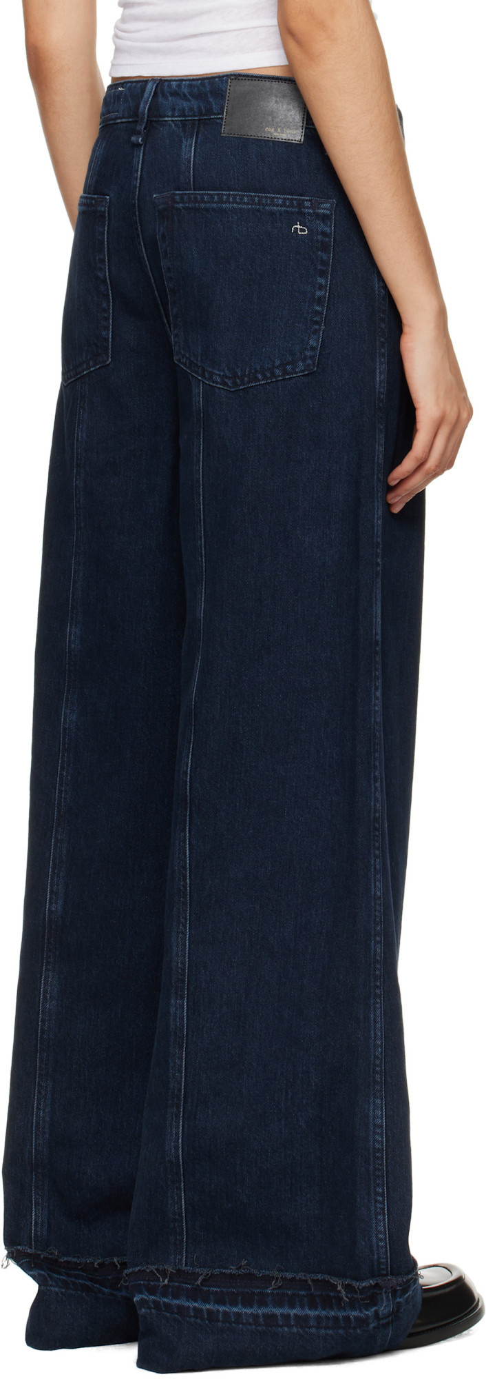 Rag & Bone Jeans With Belt Loops In Black