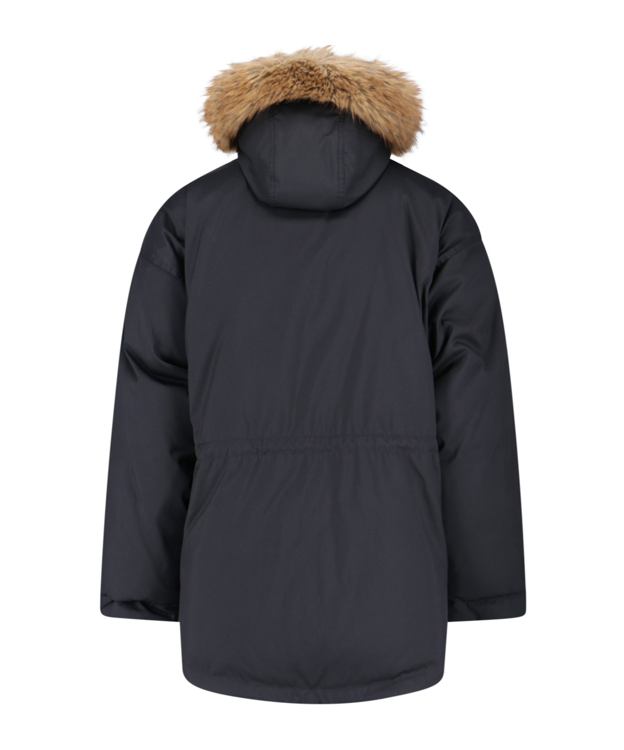Balenciaga Logo Reversible Down Jacket In Black