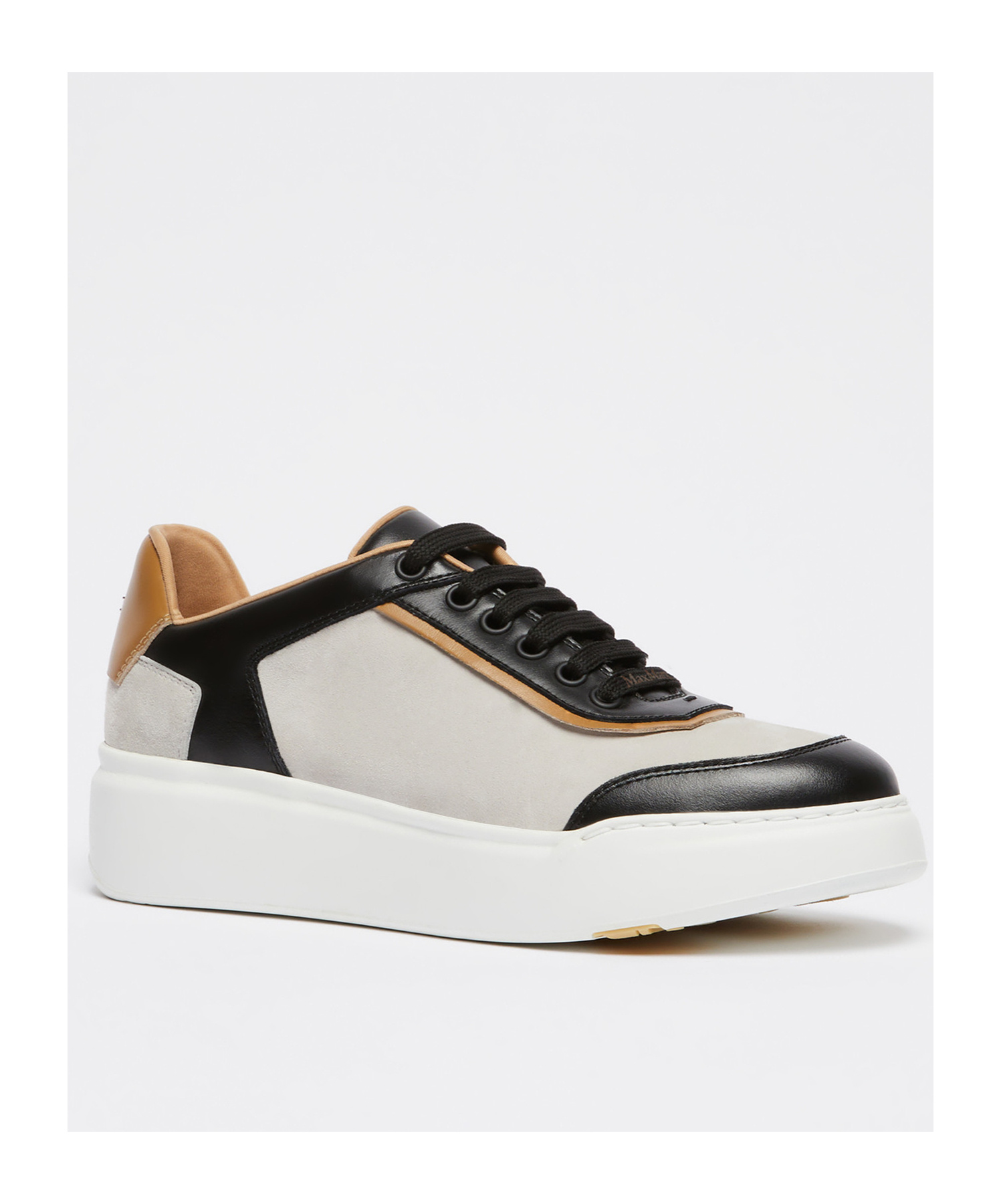 Max Mara Urban Suede Sneakers In White