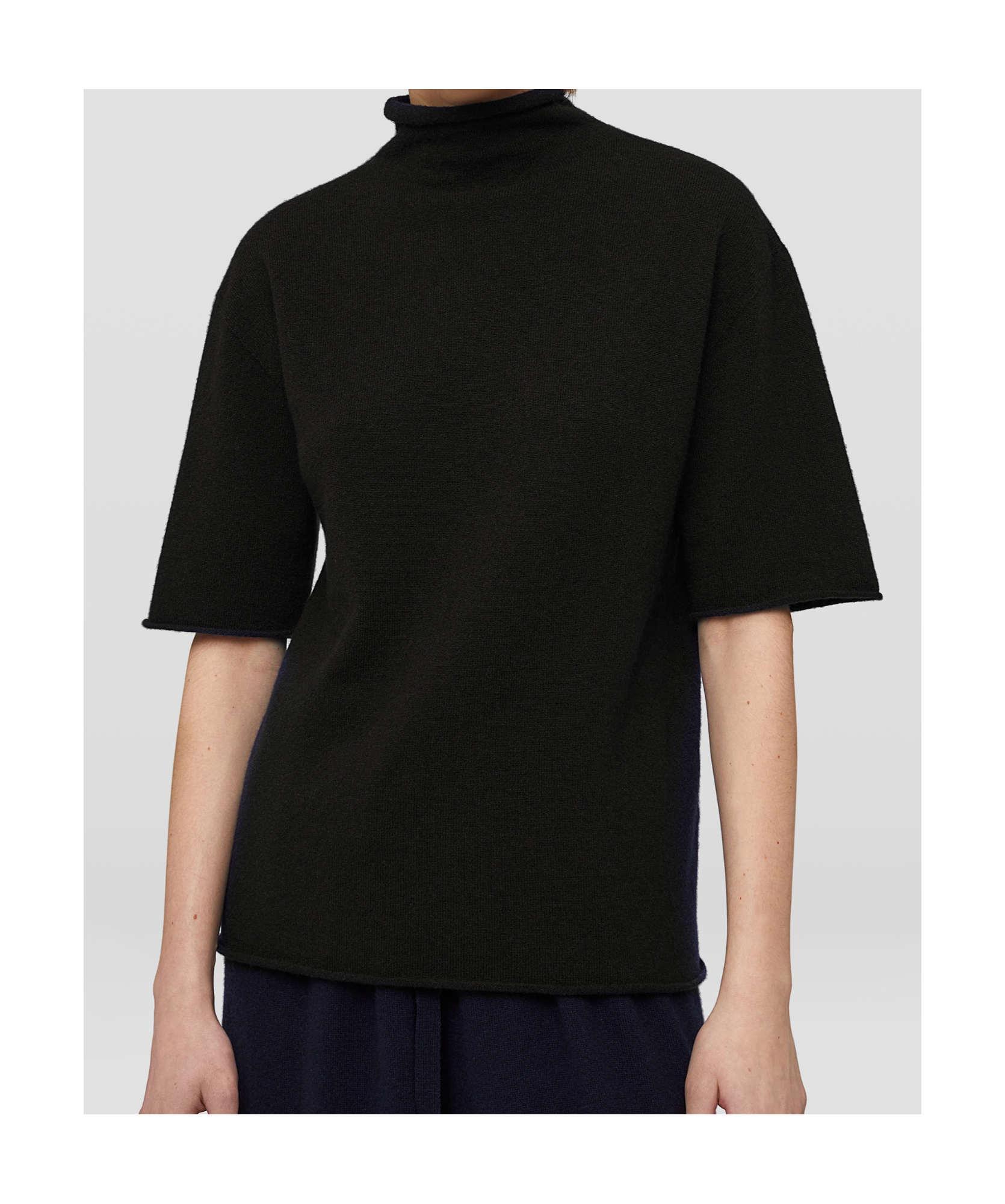 Jil Sander High-neck Sweater In Black