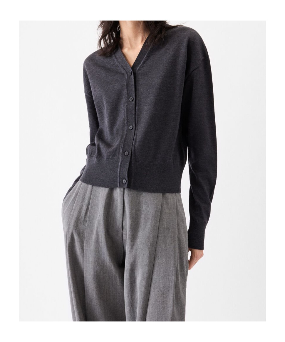 Jacquemus Embroidered Knitted Cardigan In Black