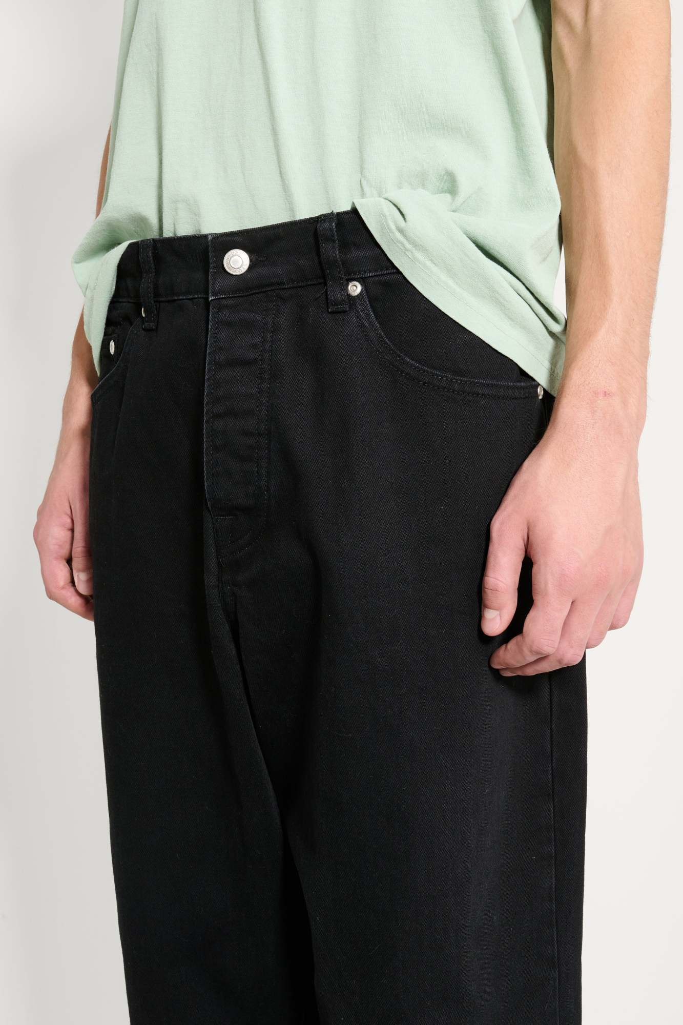 Stussy Belt-loop Jeans In Black