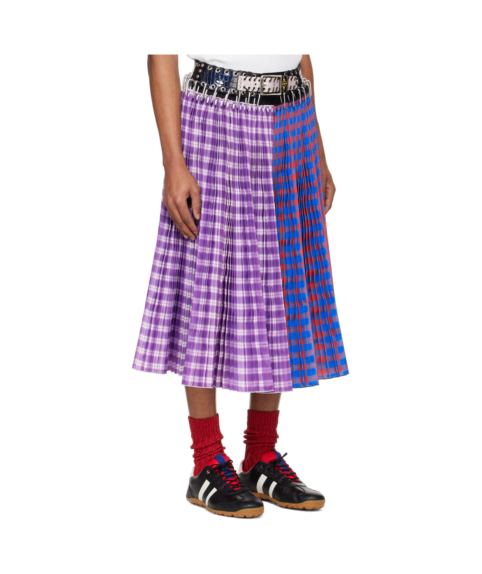 Chopova Lowena Carabiner Midi Skirt In Purple