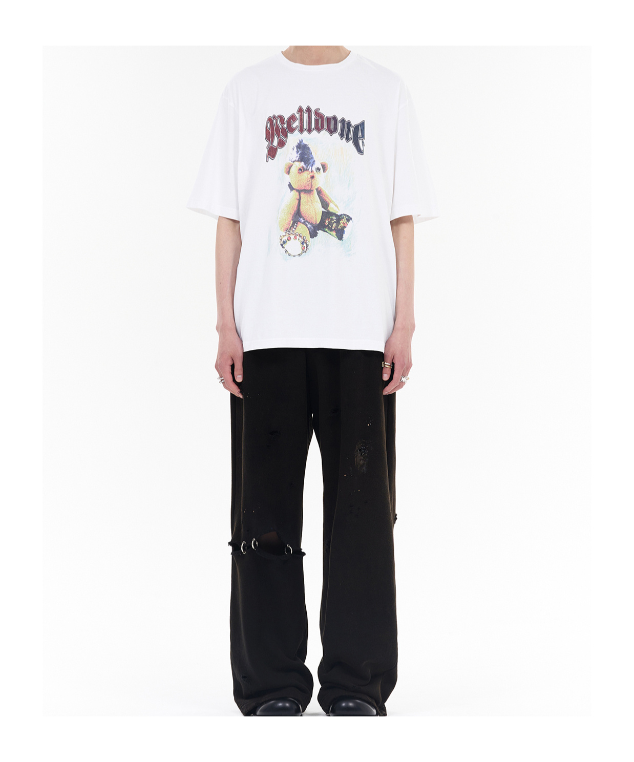 We11 Done Graphic Print T-shirt In Multicolor