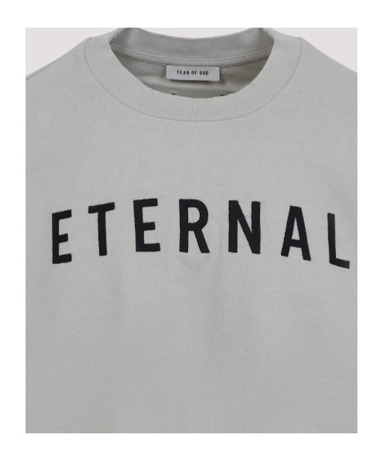Fear Of God Dove Grey Cotton Eternal Long Sleeve Tee In Gray