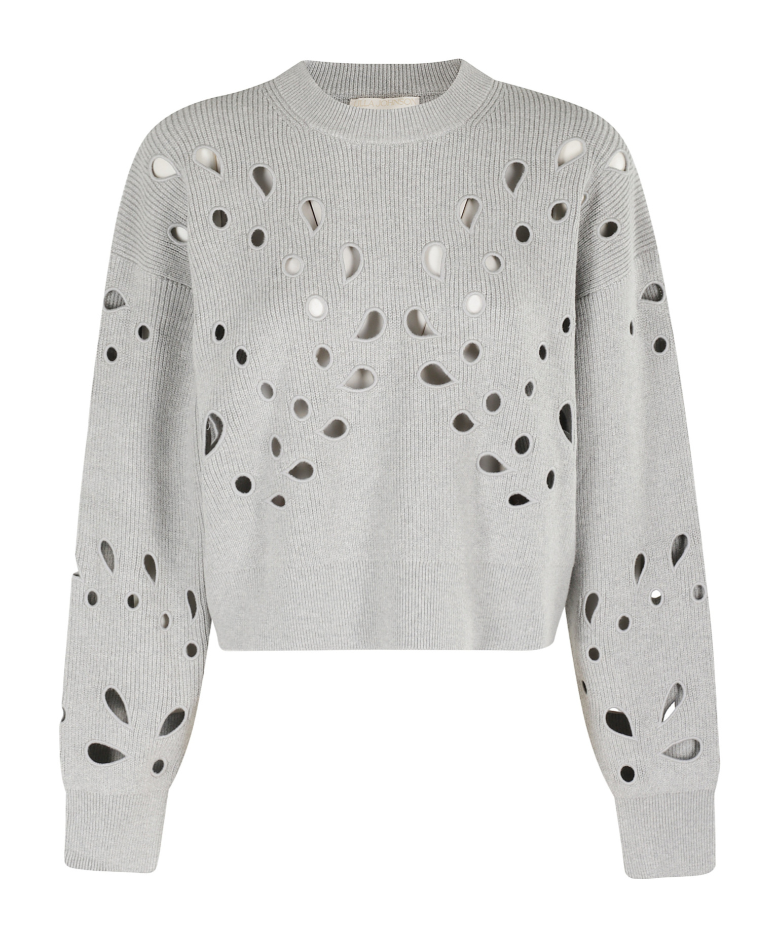 Ulla Johnson Boxy Grey Melange Vanessa Pullover In Gray