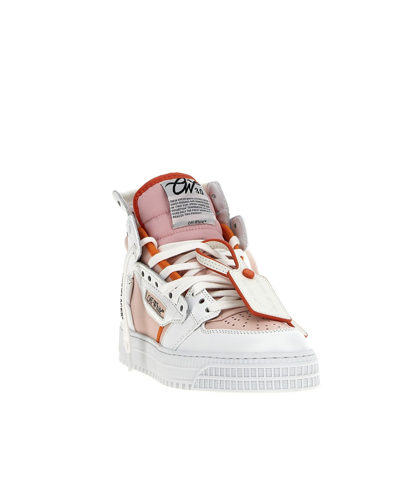 Off-white Chic Fall Boot Sneakers For Women In White