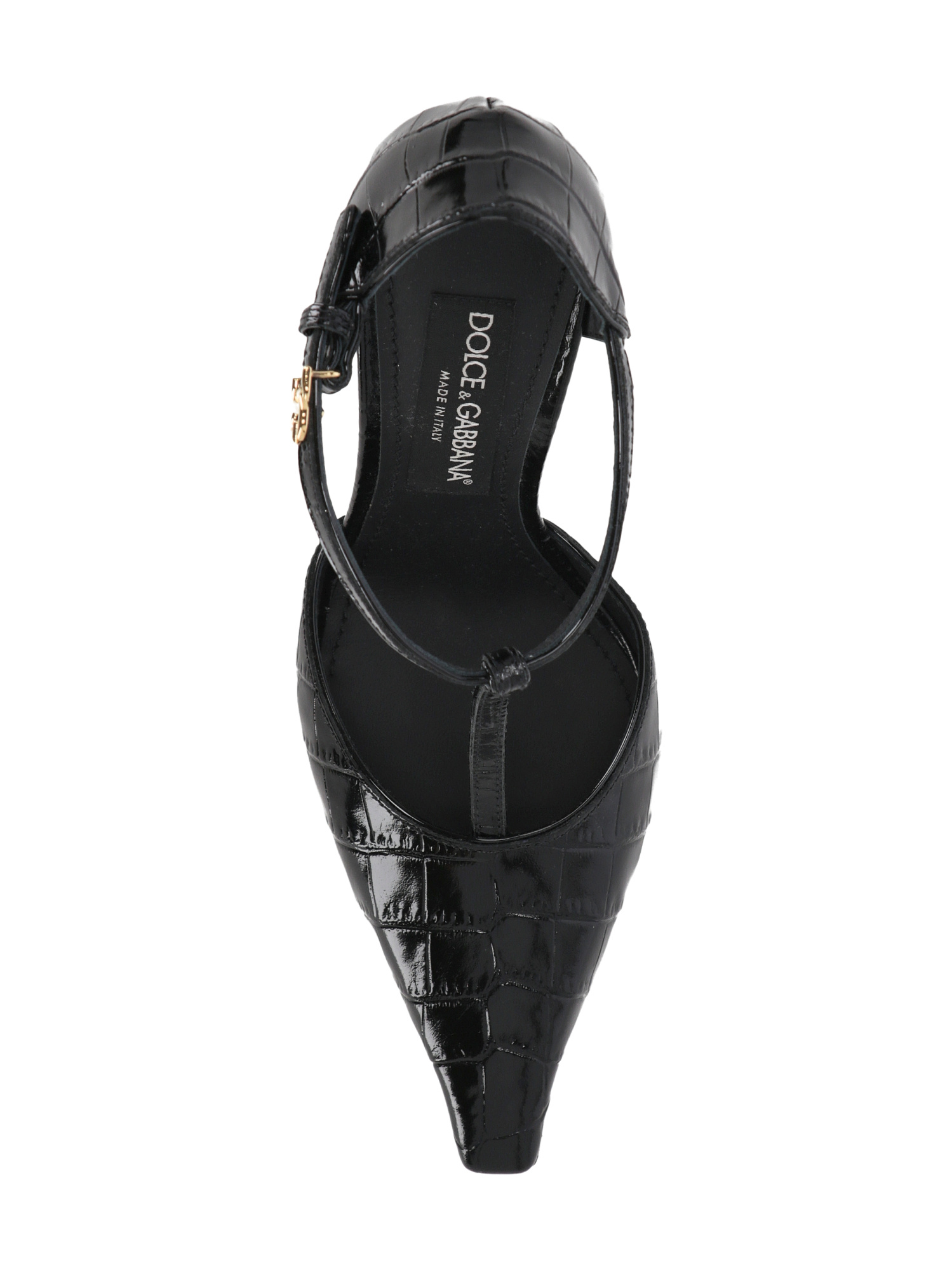 Shop Dolce & Gabbana Buckle High Heels In Black
