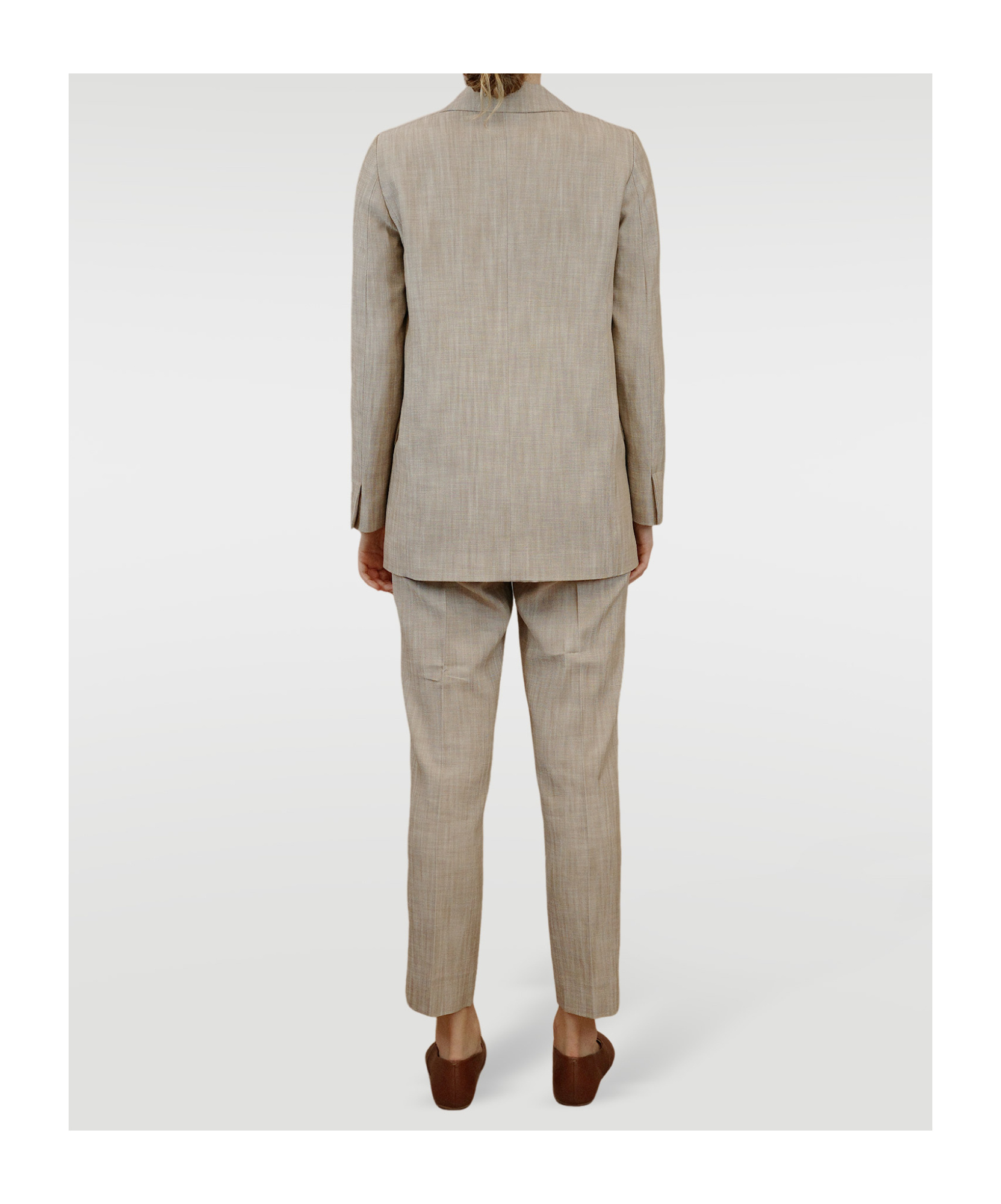 Iblues Single Button Blazer In Neutral