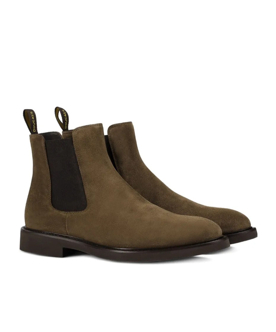 Doucal's Havana Suede Ankle Boot In Brown