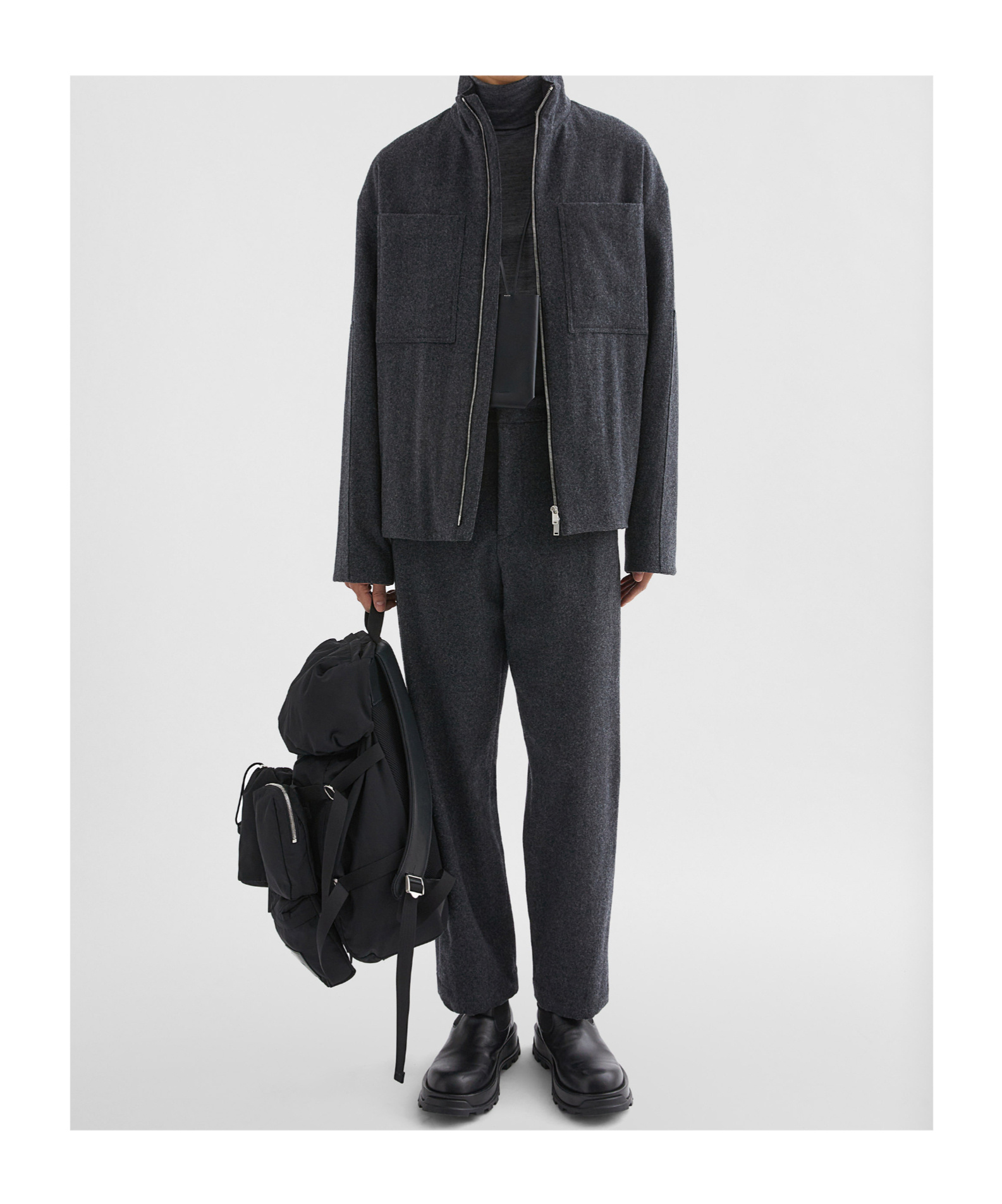 Jil Sander Felt Padded Blouson