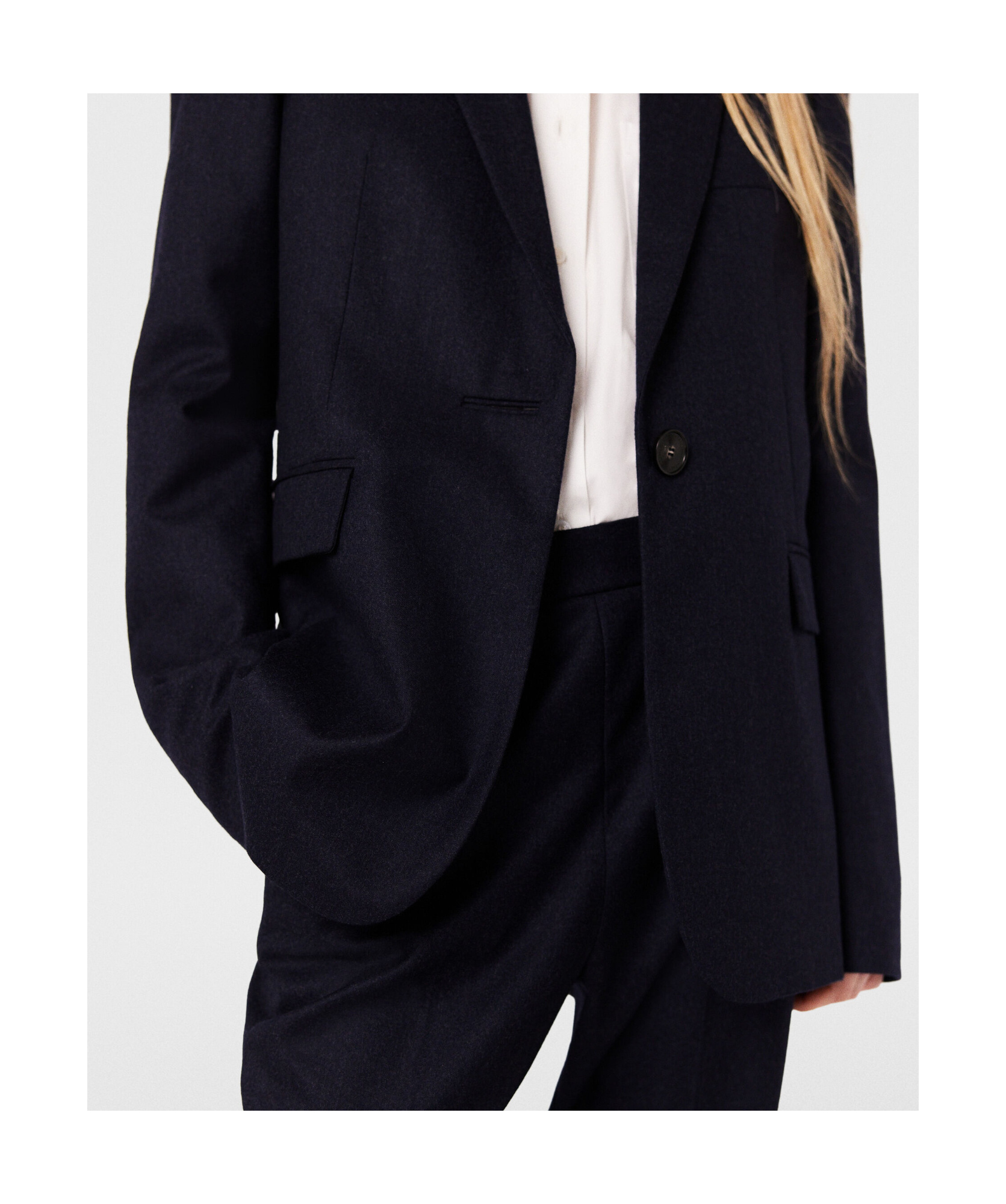 Stella Mccartney Single-breasted Tailored Blazer In Black