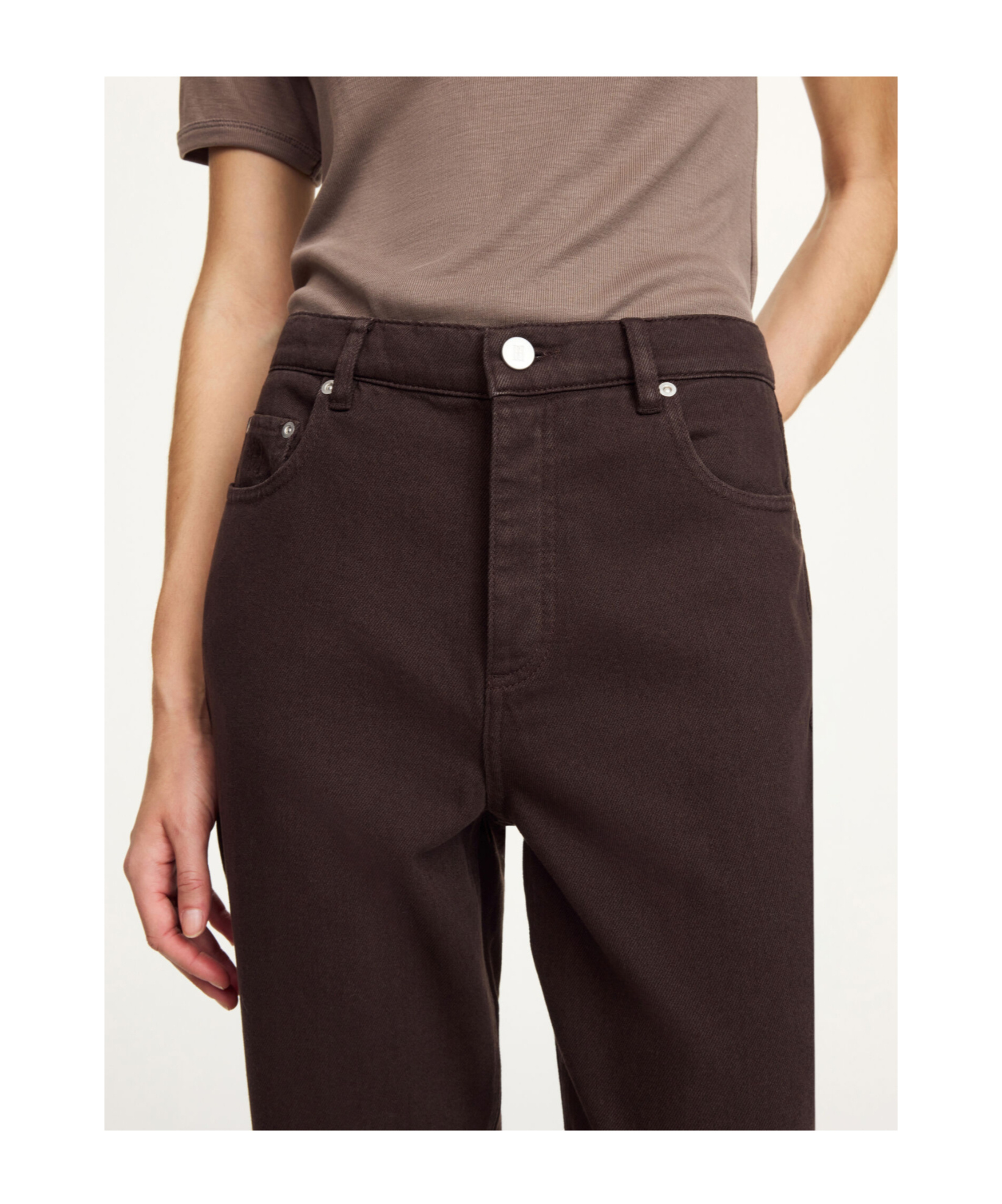 By Malene Birger Chicago Organic Cotton Jeans In Brown