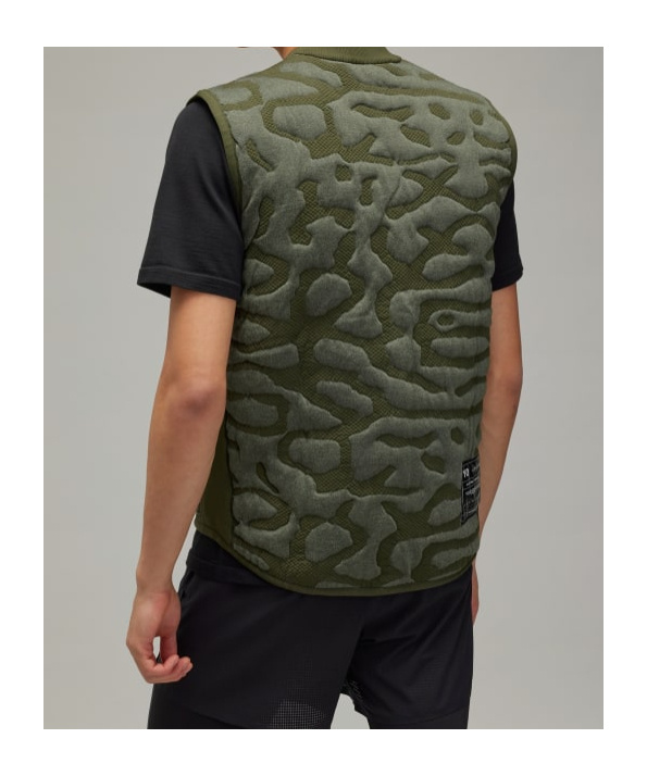Y-3 Running Engineered Insulated Vest In Night Cargo