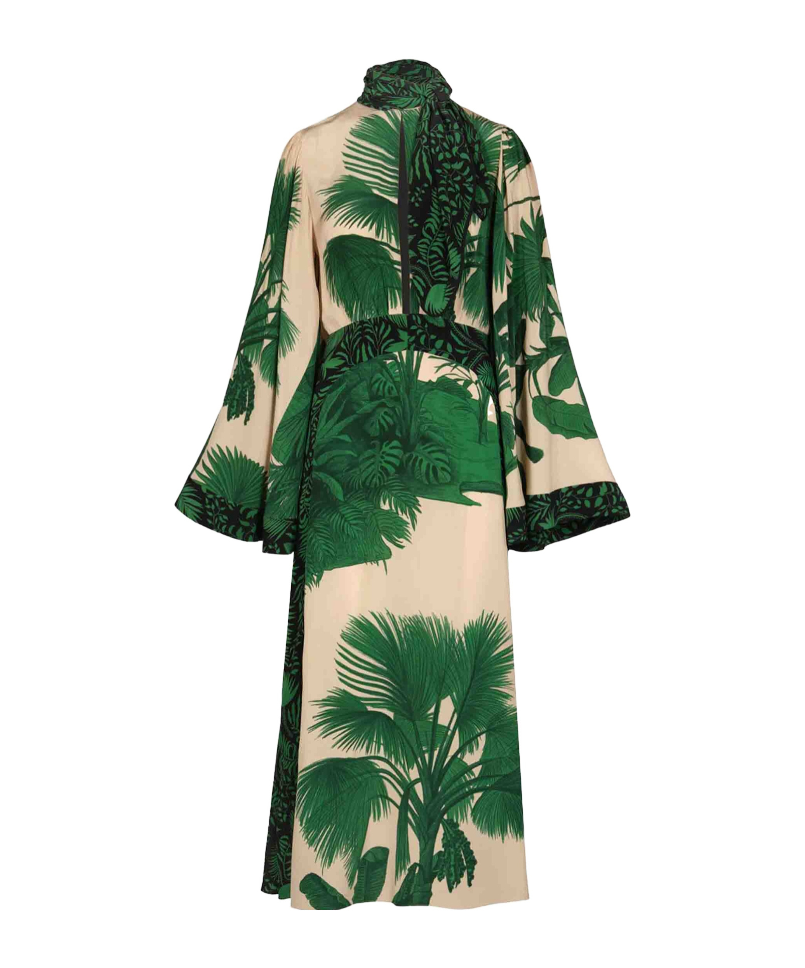 Johanna Ortiz Floral Silk Midi Dress In Multi