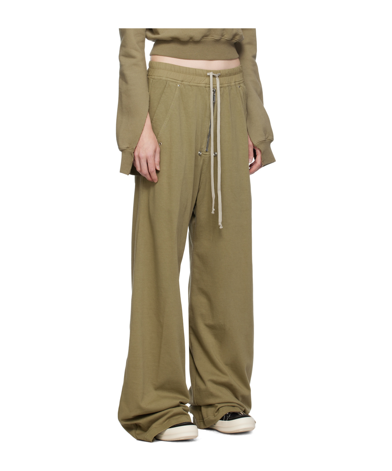 Rick Owens Drkshdw Geth Belas Rope Sweatpants In Brown