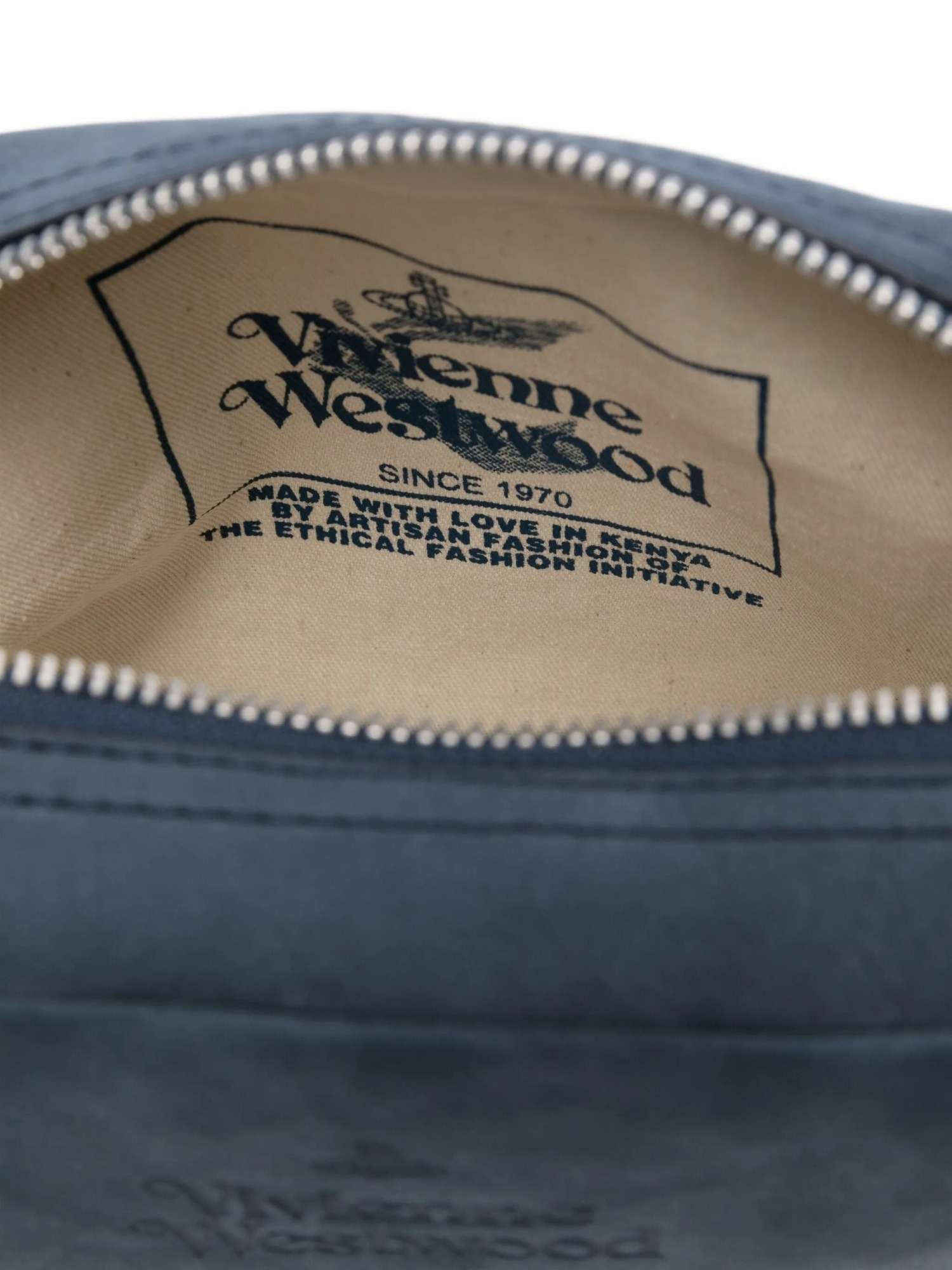 Vivienne Westwood Leather Zip-fastening Crossbody Bag In Black