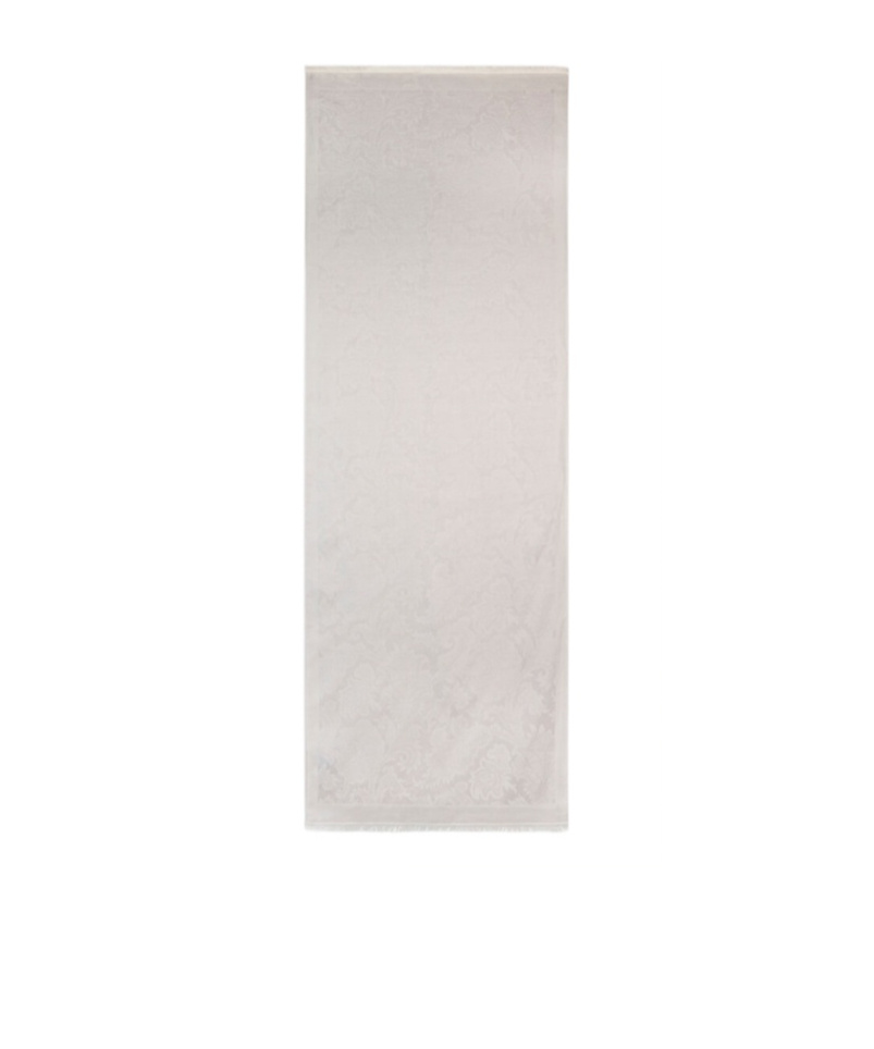 Etro Floral Cotton Scarf In White