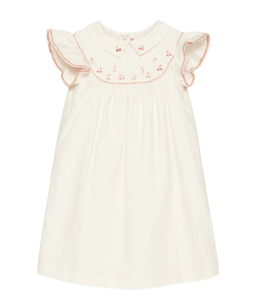 Bonpoint Lapel Dress In Neutral