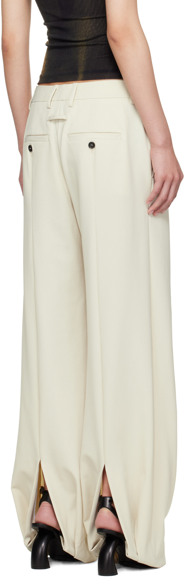Jean Paul Gaultier Stretch Nylon Twill Trousers