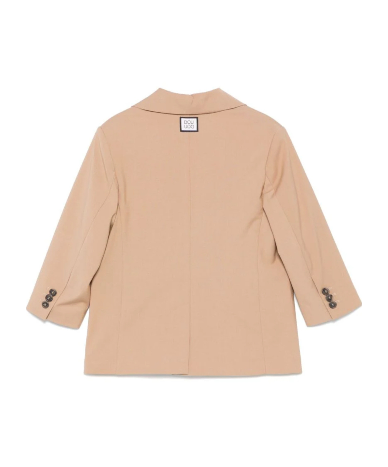 Shop Douuod Single-breasted Blazer In Nude