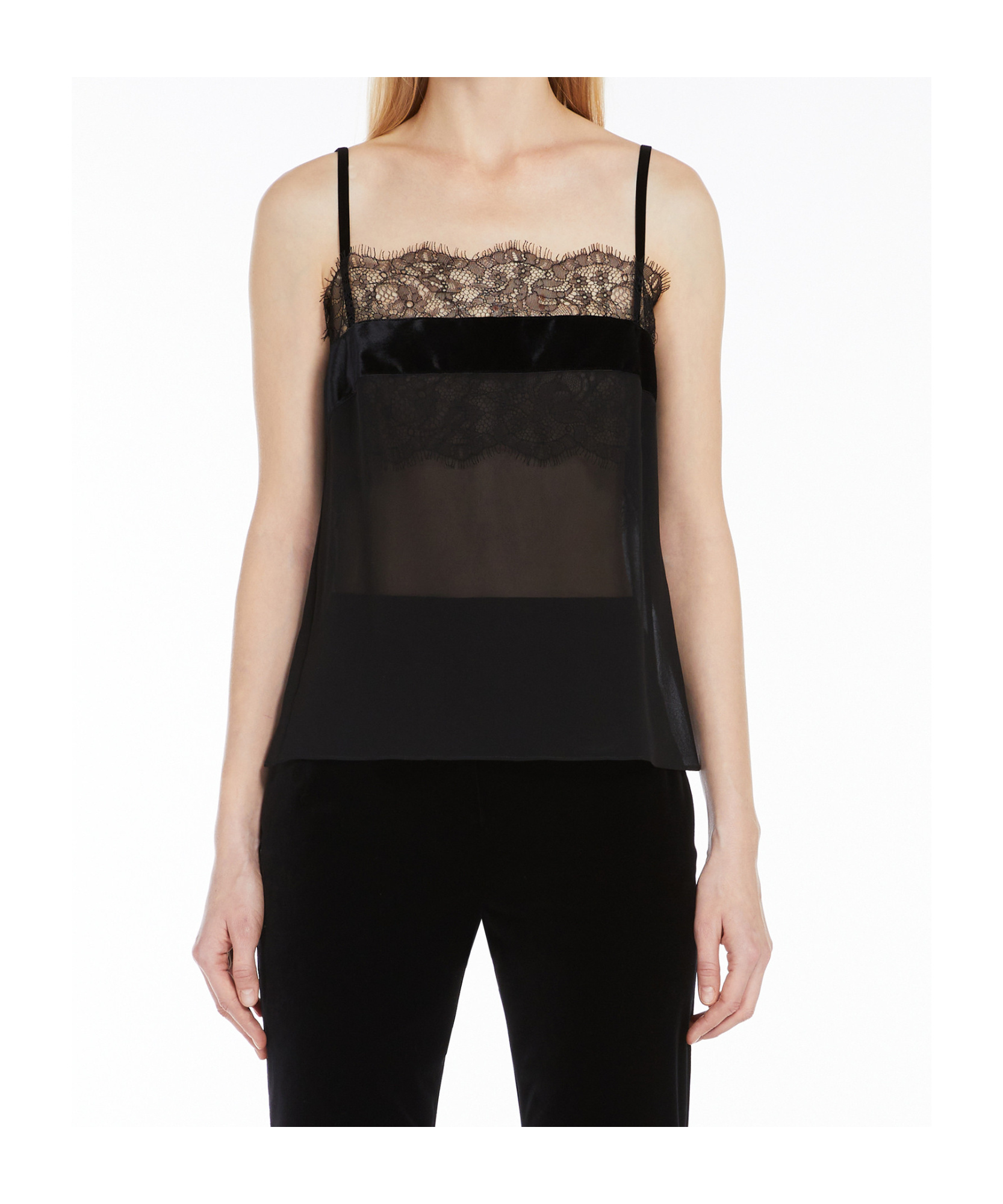 Max Mara Thin Shoulder Strap Sling In Black