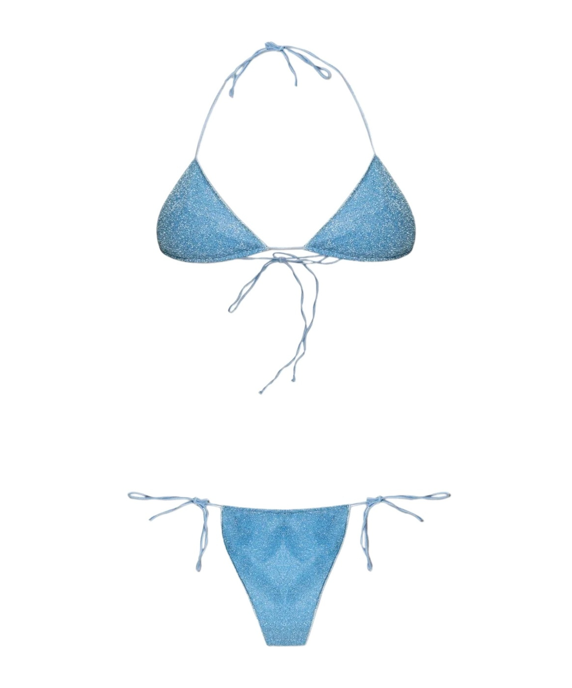Oseree Tie Detail Two Piece Swimsuit In Blue
