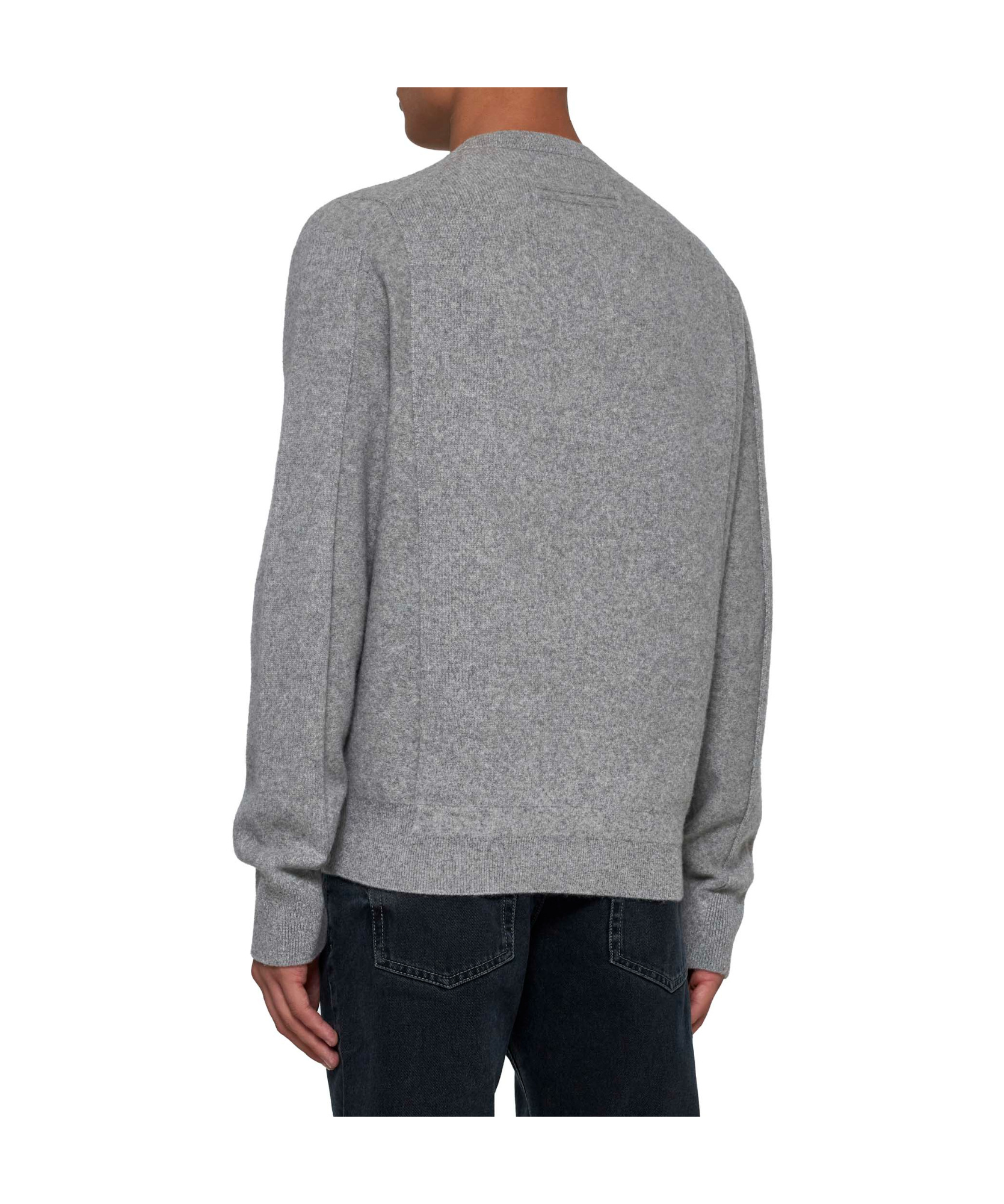 Shop Zegna Panelled-design Sweater In Gray