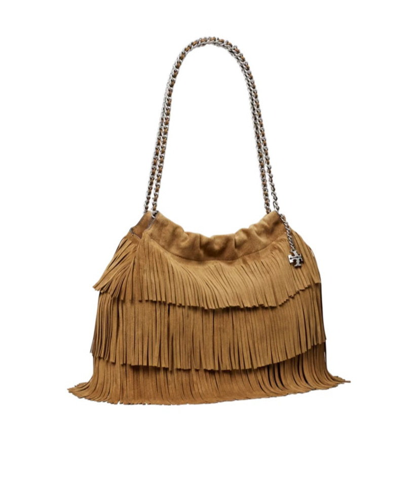 Tory Burch Fleming Suede Tote Bag