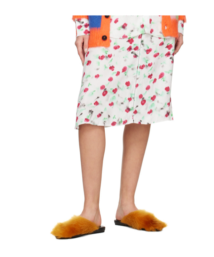 Marni Yellow Fussbett Sabot Slippers