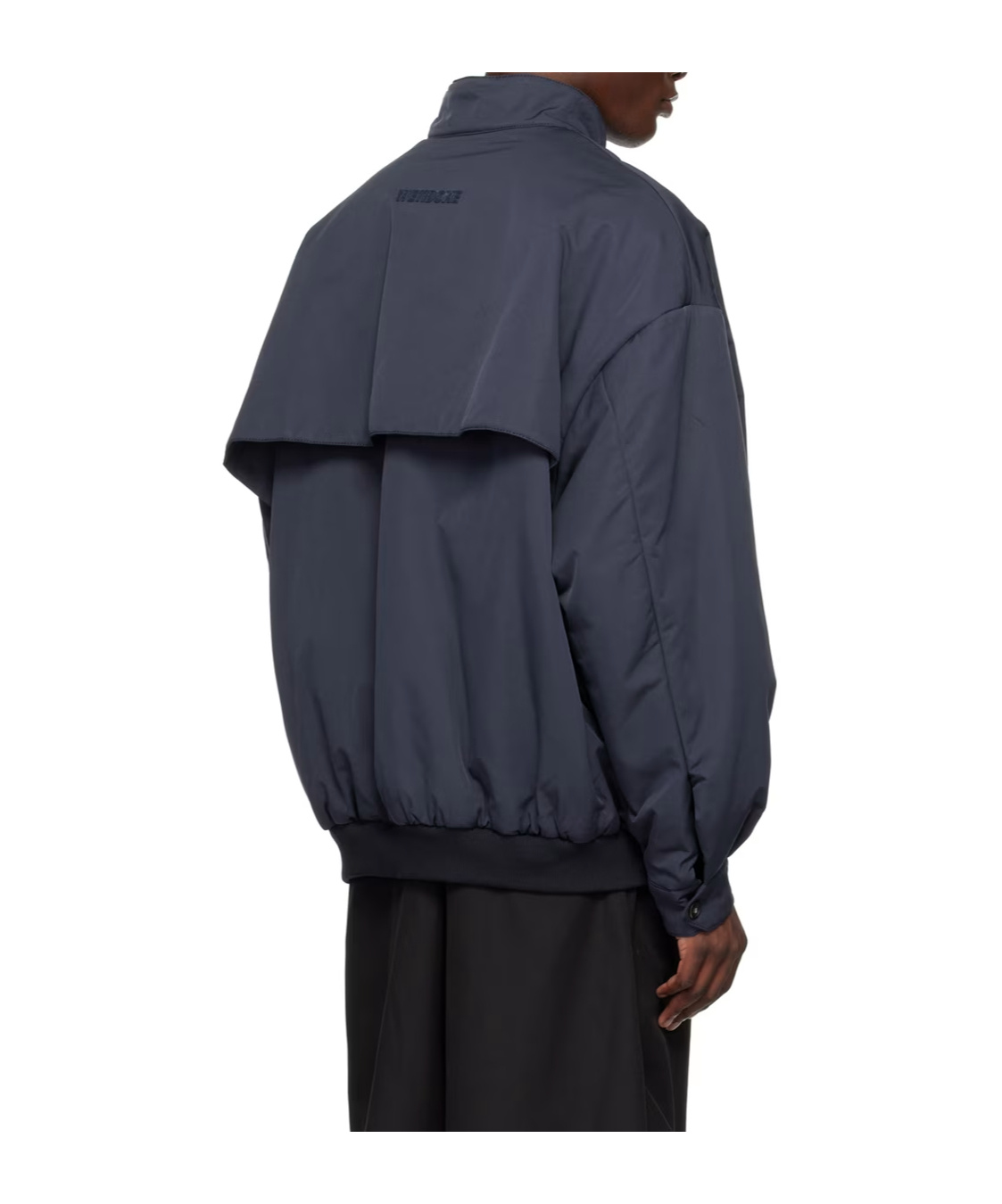 We11 Done Zippered Stand-collar Casual Jacket In Black