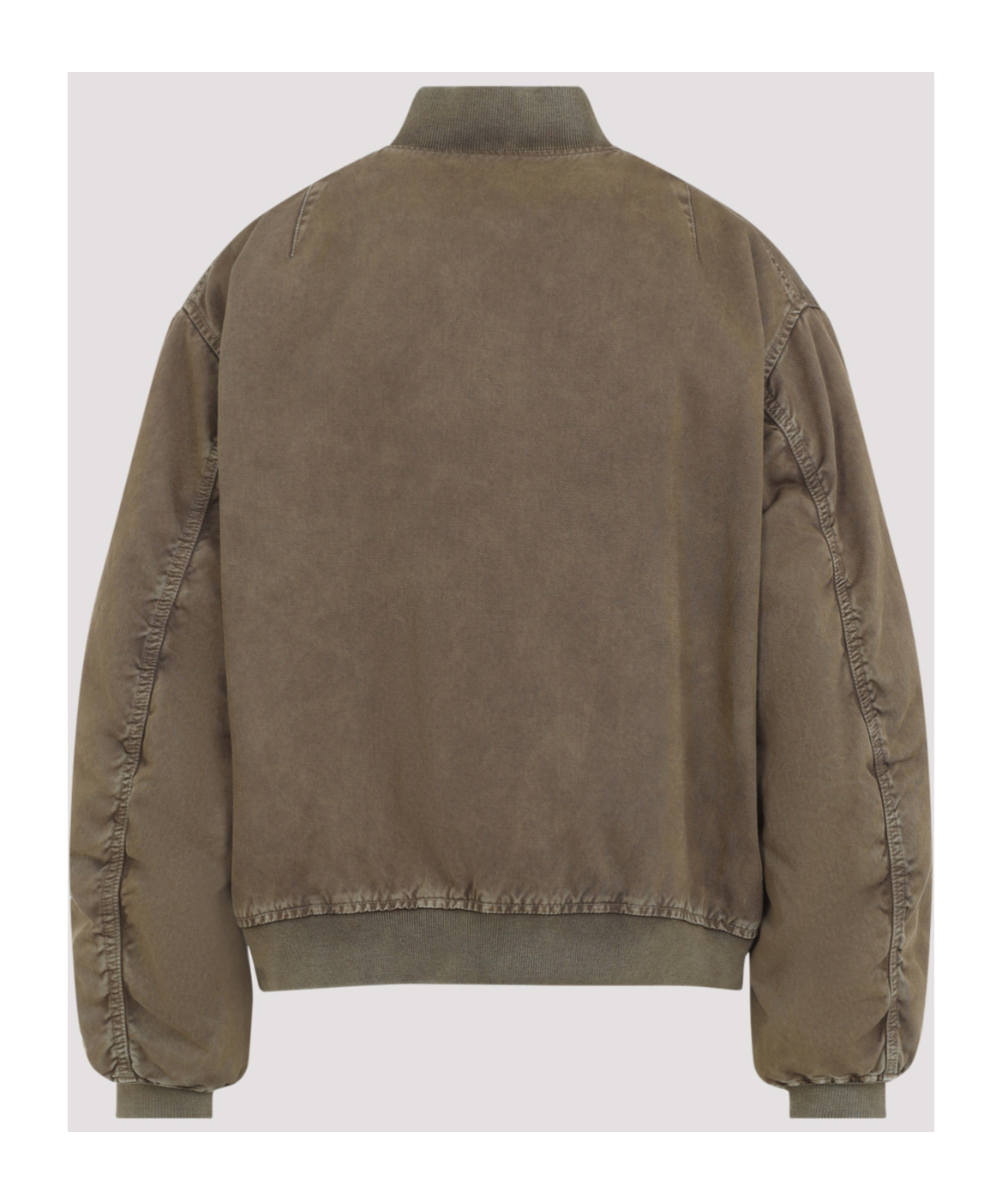 Miu Miu Long-sleeved Casual Jacket In Brown