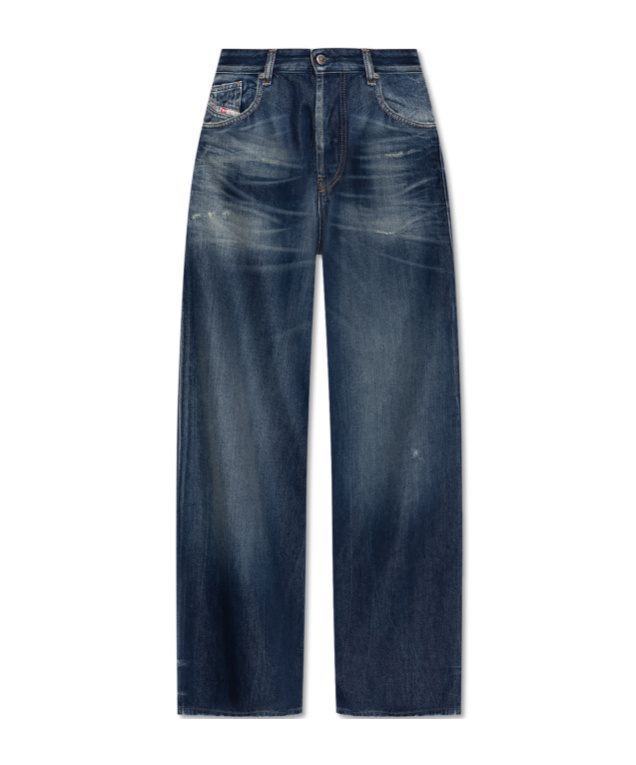 Diesel 1996 D-sire Distressed Jeans In Blue