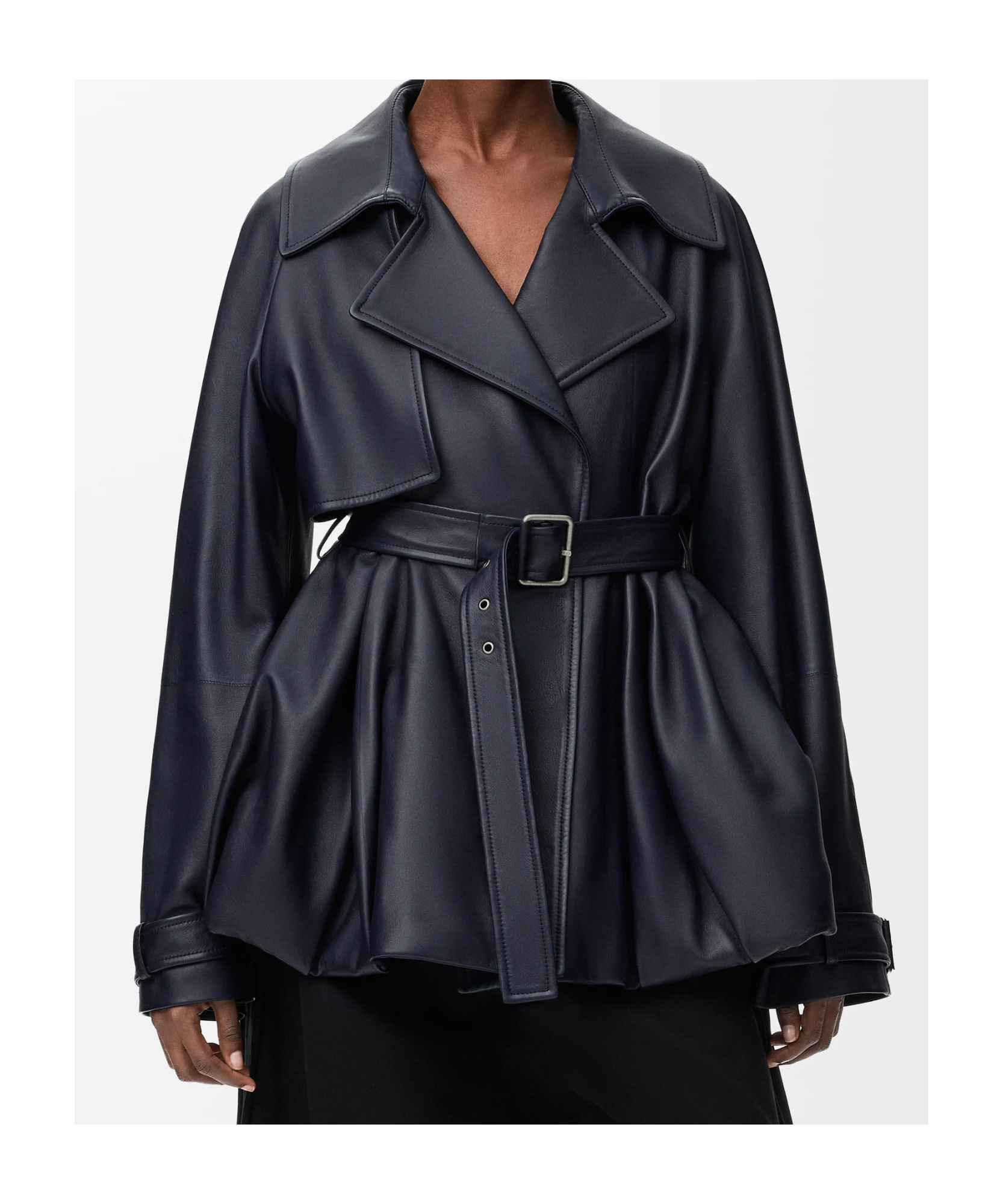 Loewe Jacket In Nappa Lambskin In Blue