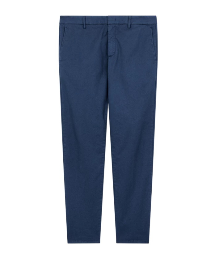 Dondup Belt Ring Casual Pants In Blue