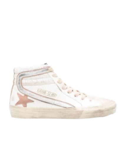 Golden Goose Slide High-top Sneakers In White