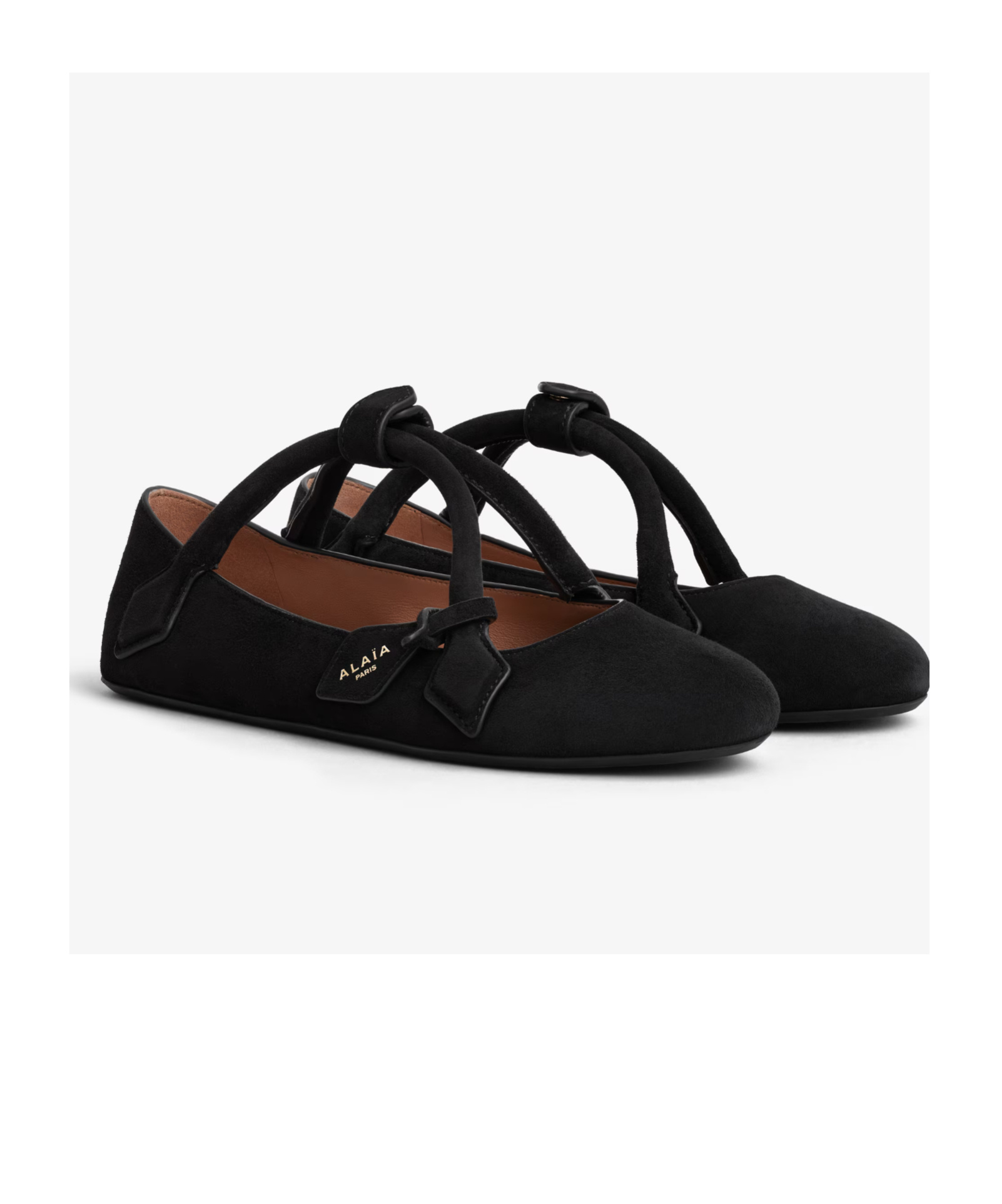 Alaïa Round-toed Ballet Flats In Animal Print