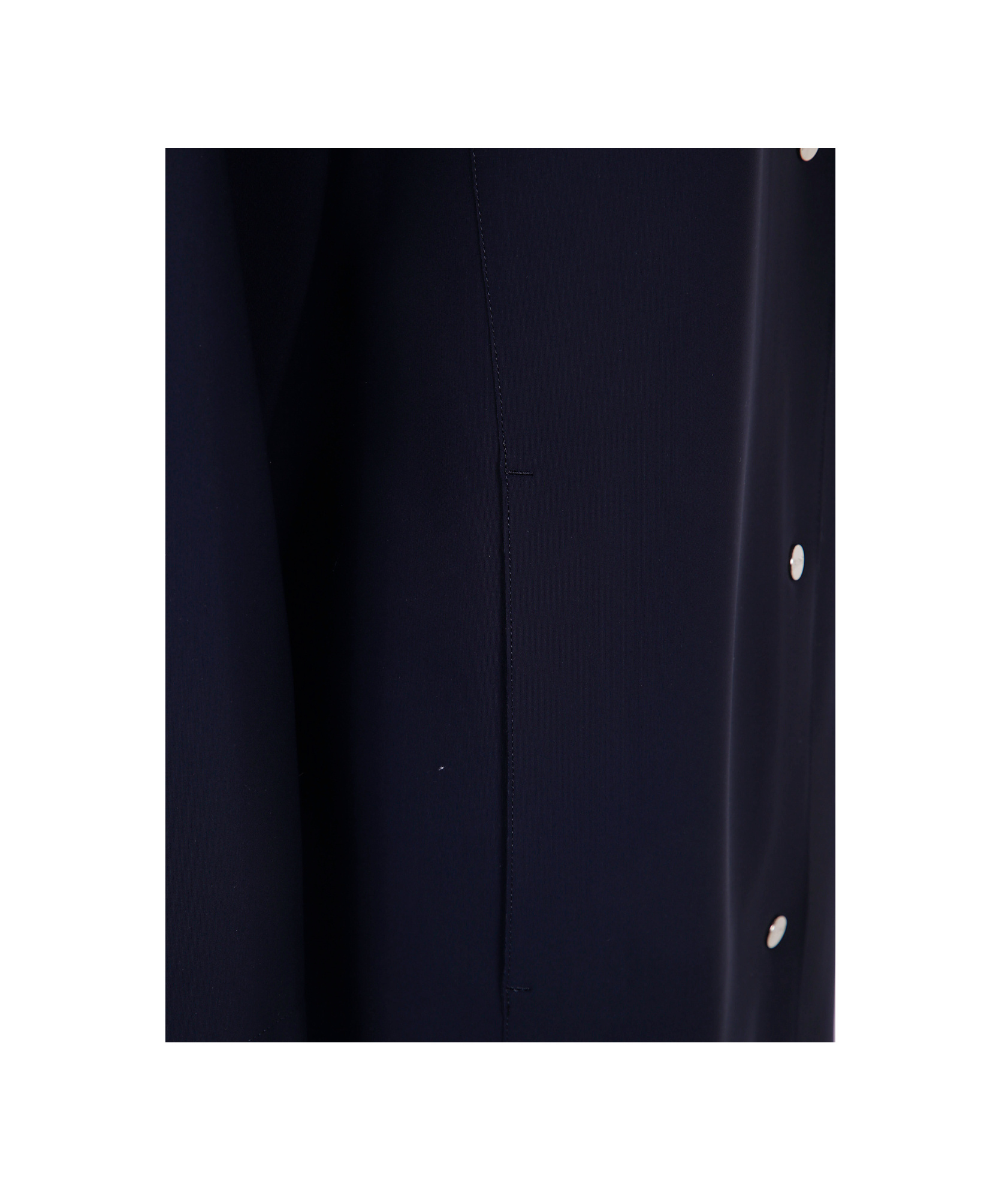 Herno Band-collar Buttoned Coat In Black