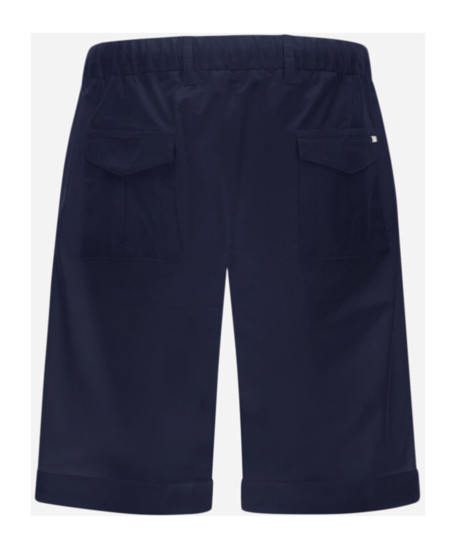 Herno Drawstring Logo Shorts In Blue