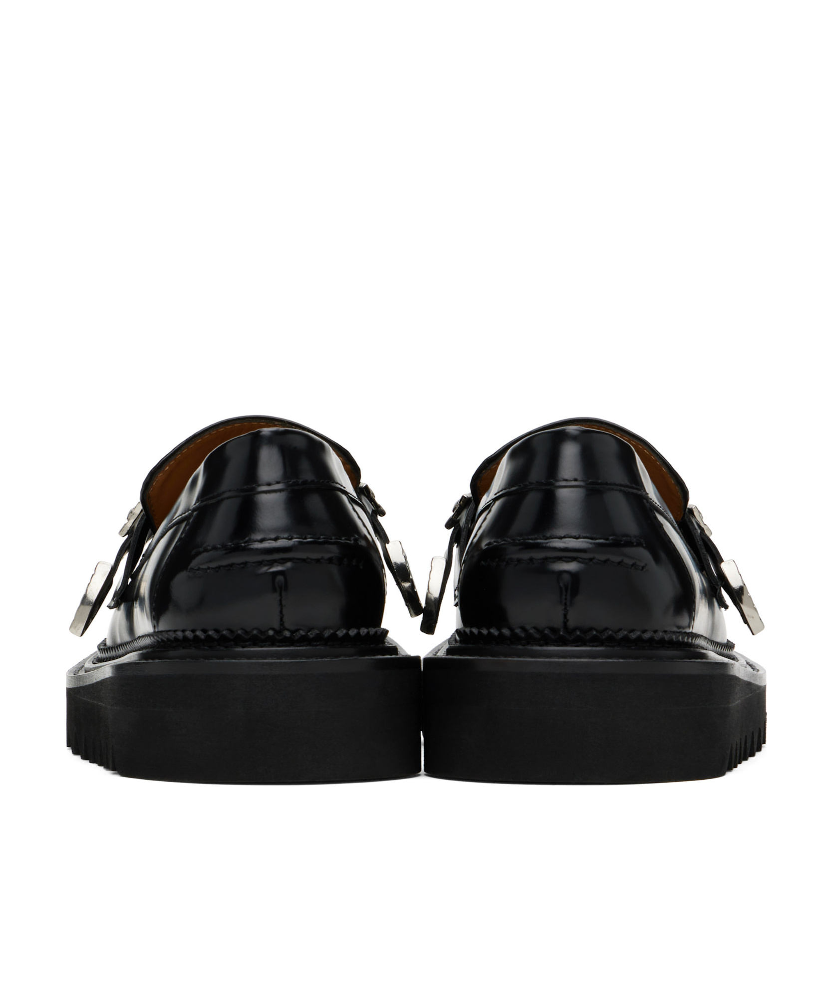 Toga Virilis Chunky Leather Loafers In Black