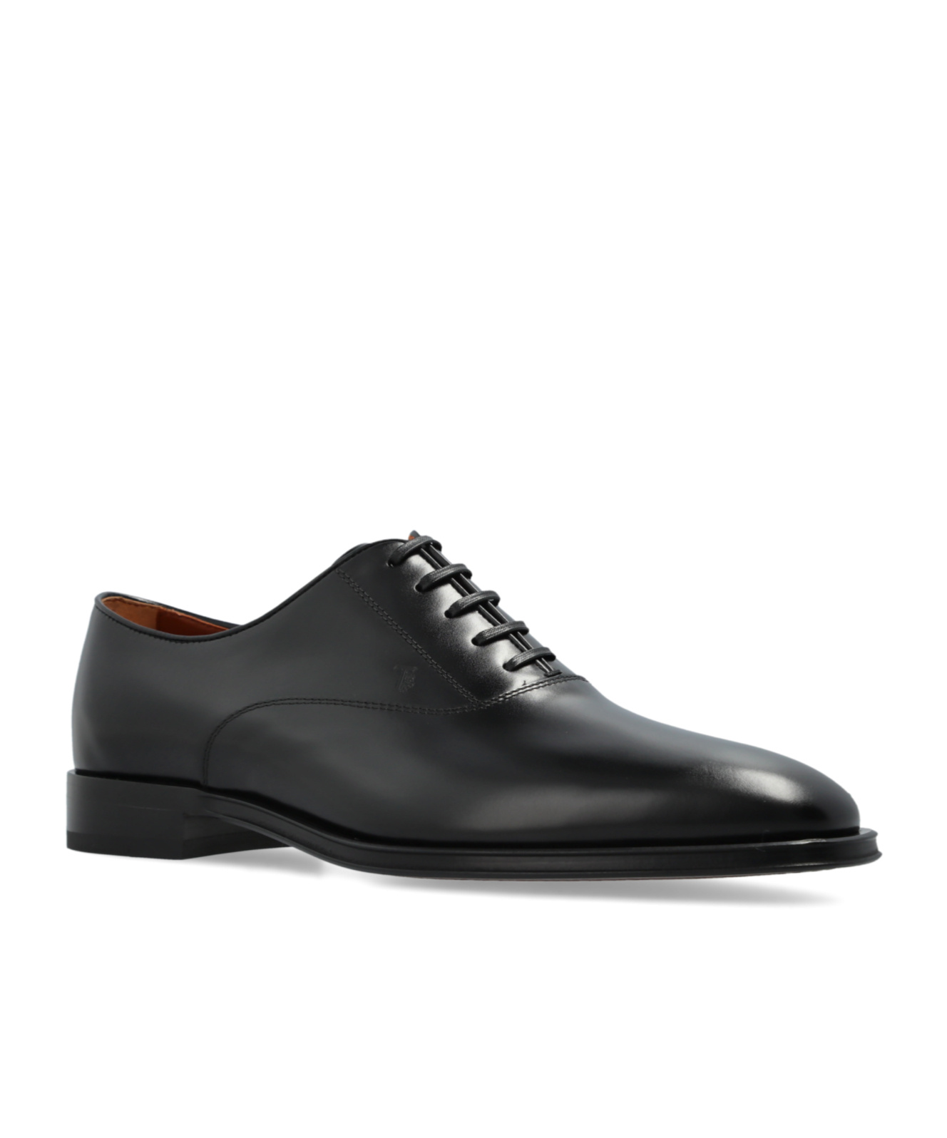 Tod's Francesina Leather Oxford Shoes In Black