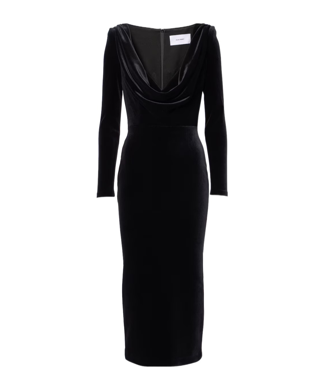 Alex Perry Velvet Corset Dress In Black
